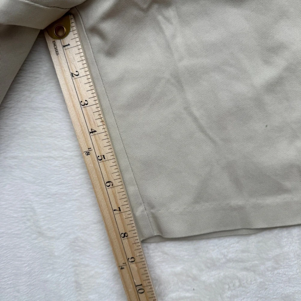 Nordstrom Shorts Mens 38 Tan‎ Smartcare Pleated Chino Wrinkle-Free Cotton Blend
